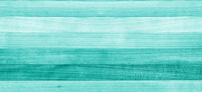 wood painted various shades of turquoise