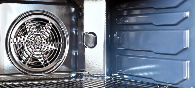 clean oven with fan at the back