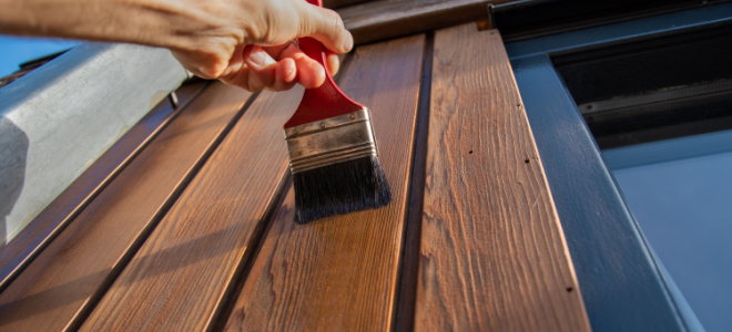 hand painting exterior wood