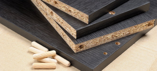 laminate covered particleboard
