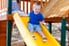 child on a slide