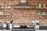 Brick Veneer in a kitchen