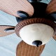a natural material ceiling fan