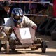 a person in a Go Kart