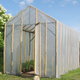 A greenhouse in a sun-light yard