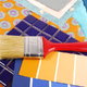 tile and paint brush
