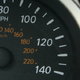 A vehicle speedometer