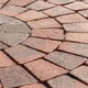 brick pavers in circular design