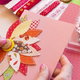 scrapbooking with bright colorful materials