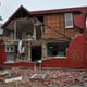 A home wrecked by an earthquake.