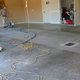 finishing a concrete floor in a large room