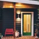 well designed residential shed with lights