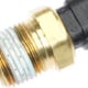 a threaded brass part with black plastic component