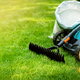 lawncare supplies on grass