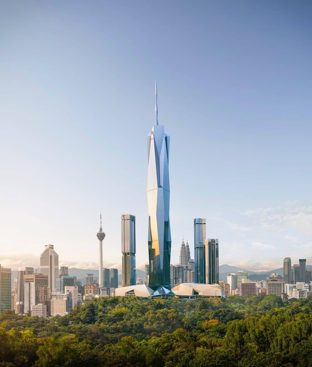 The Fender Katsalidis-designed Merdeka 118, soon to be the world's second tallest tower.