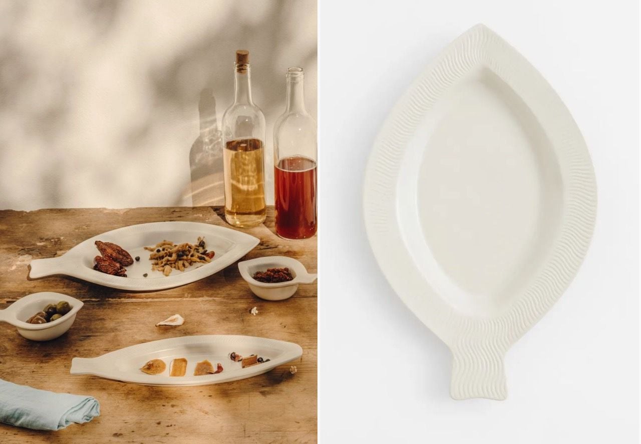 H&M's Fish-Shaped Stoneware Serving Pieces