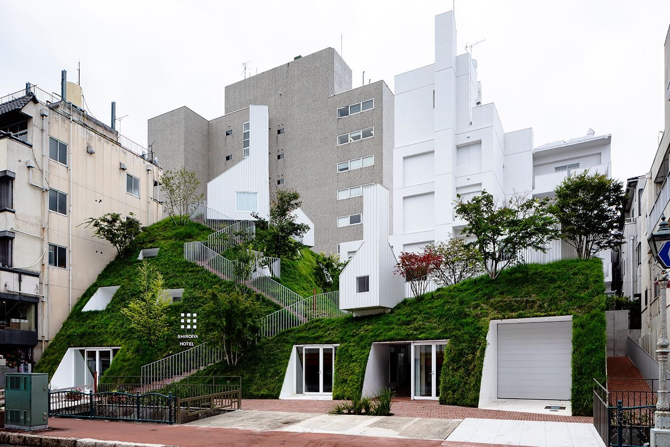 Sou Fujimoto Builds a Grassy Hillside in the City for ?Shiroiya Hotel?