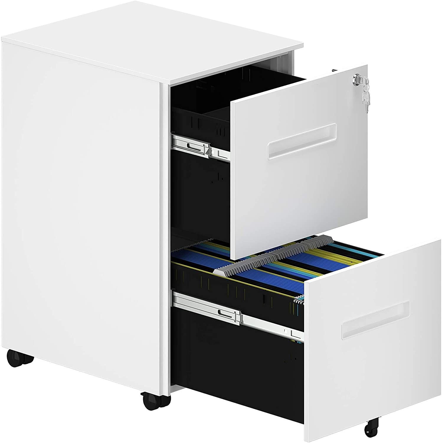YITAHOME 2 Drawer Rolling File Cabinet