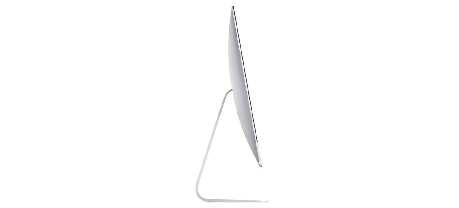 Side view of an ultra sleek 2021 iMac concept.