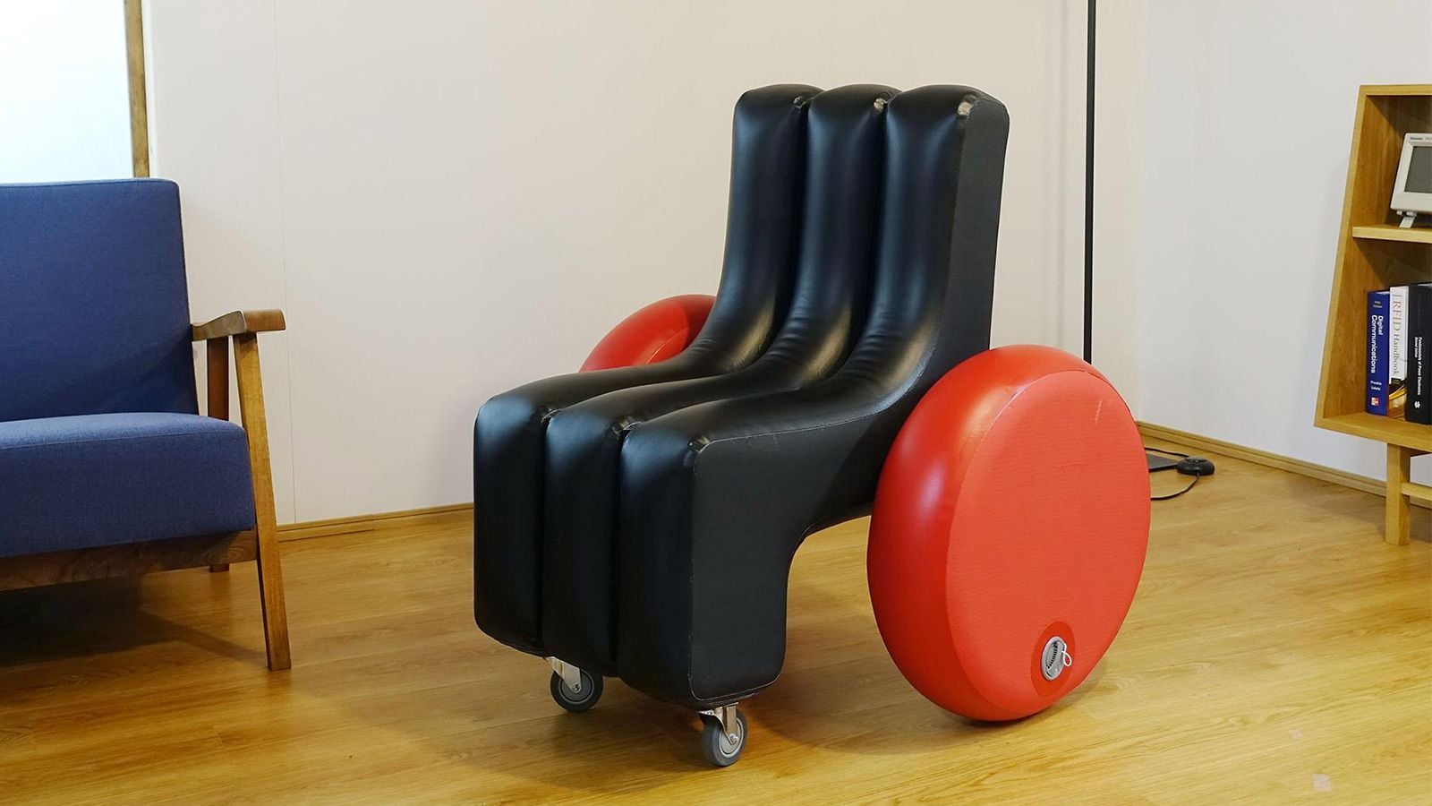 The Poimo inflatable wheelchair. 