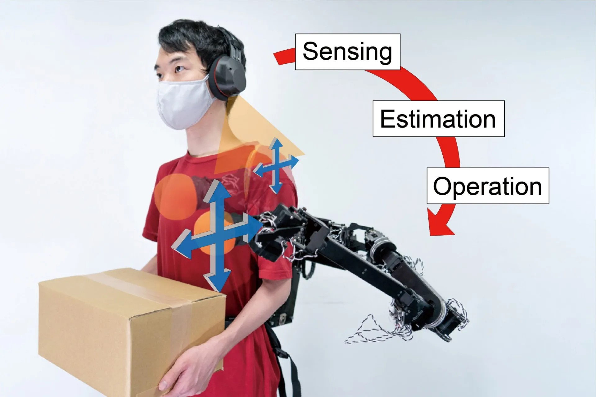 Graphic gives a better idea of how the ISL robotic arms receive and interpret sensory information.