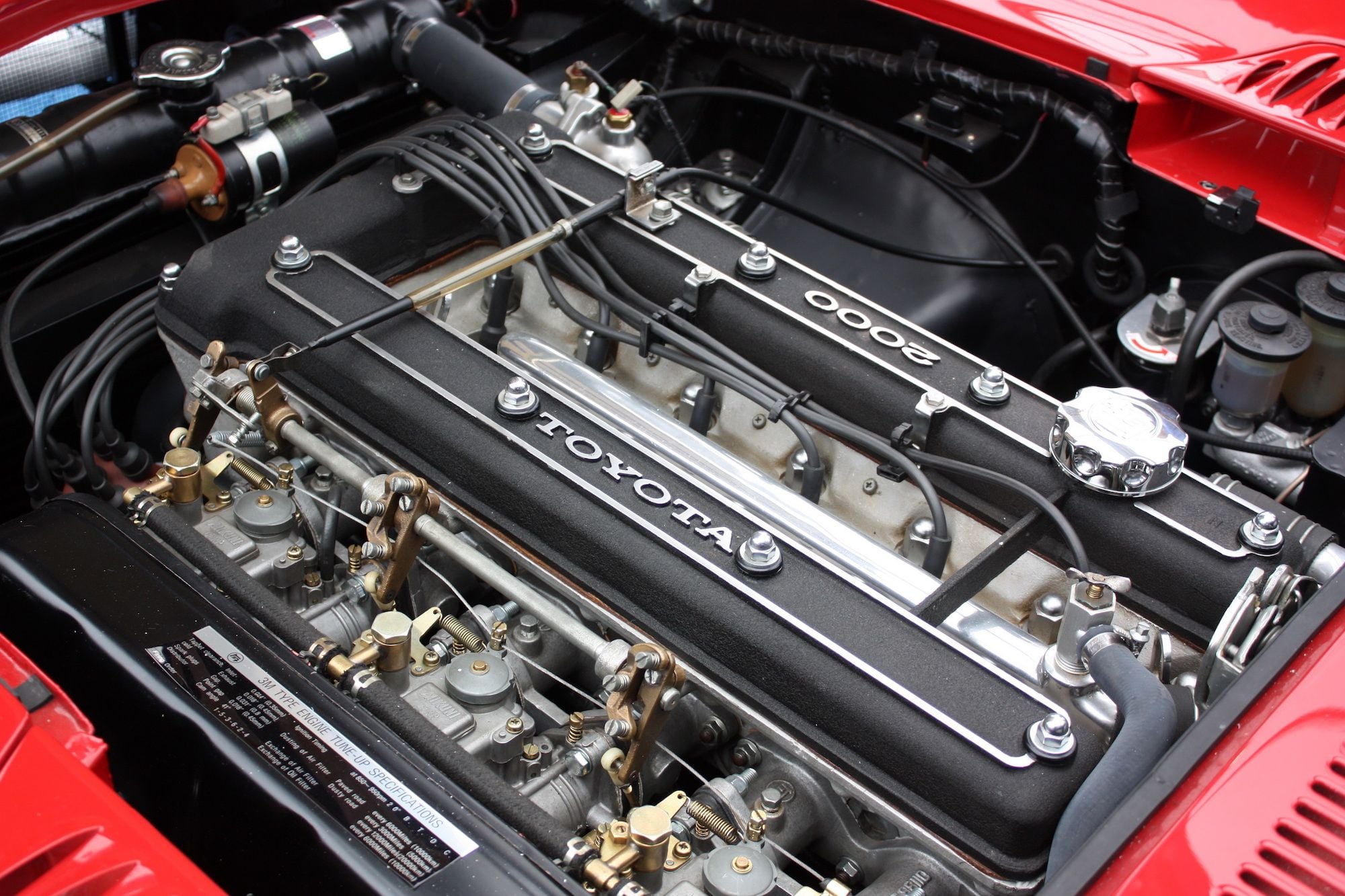This 2000GT's engine gives it an impressive 150-horsepower capability.