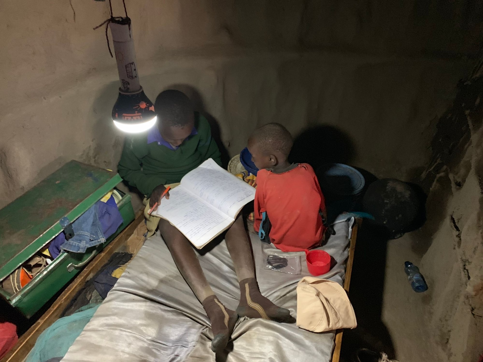 African schoolchildren can now do their homework at night using the power of the Solar Cow batteries.