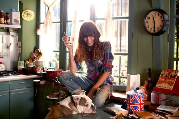 Lou Doillon’s French Girl Style Kitchen is full of lovely vintage finds, as seen in this photo by Garance Doré.