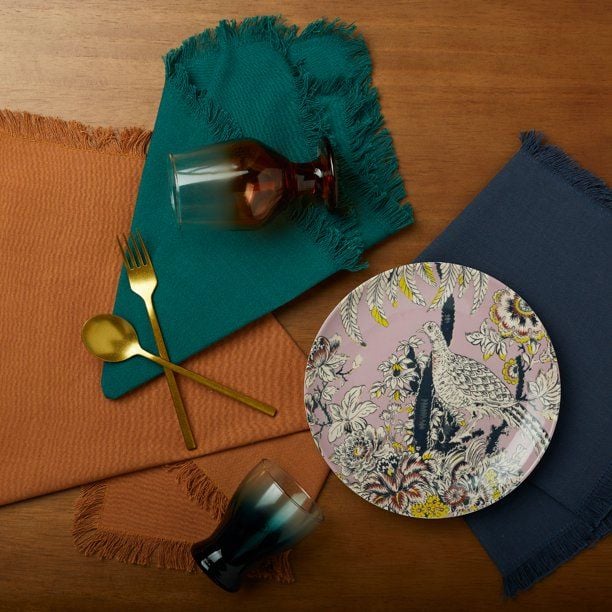 Fringe table napkins featured in Drew Barrymore's new 