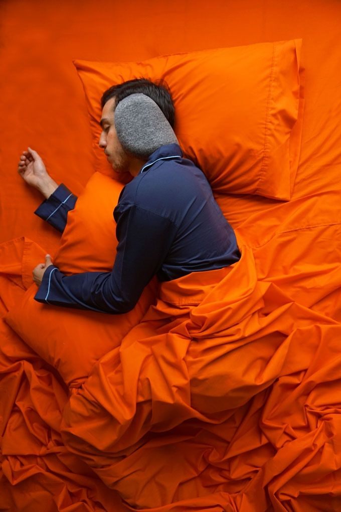 SleepMuffs SoundBlocking Neck Pillow Lets You Nap in Noisy