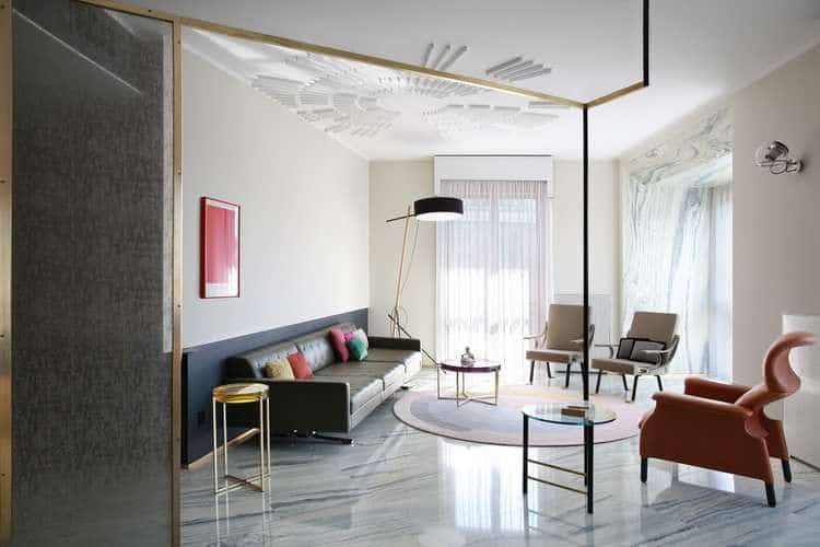 A Contemporary Marble-Clad Apartment in Milan