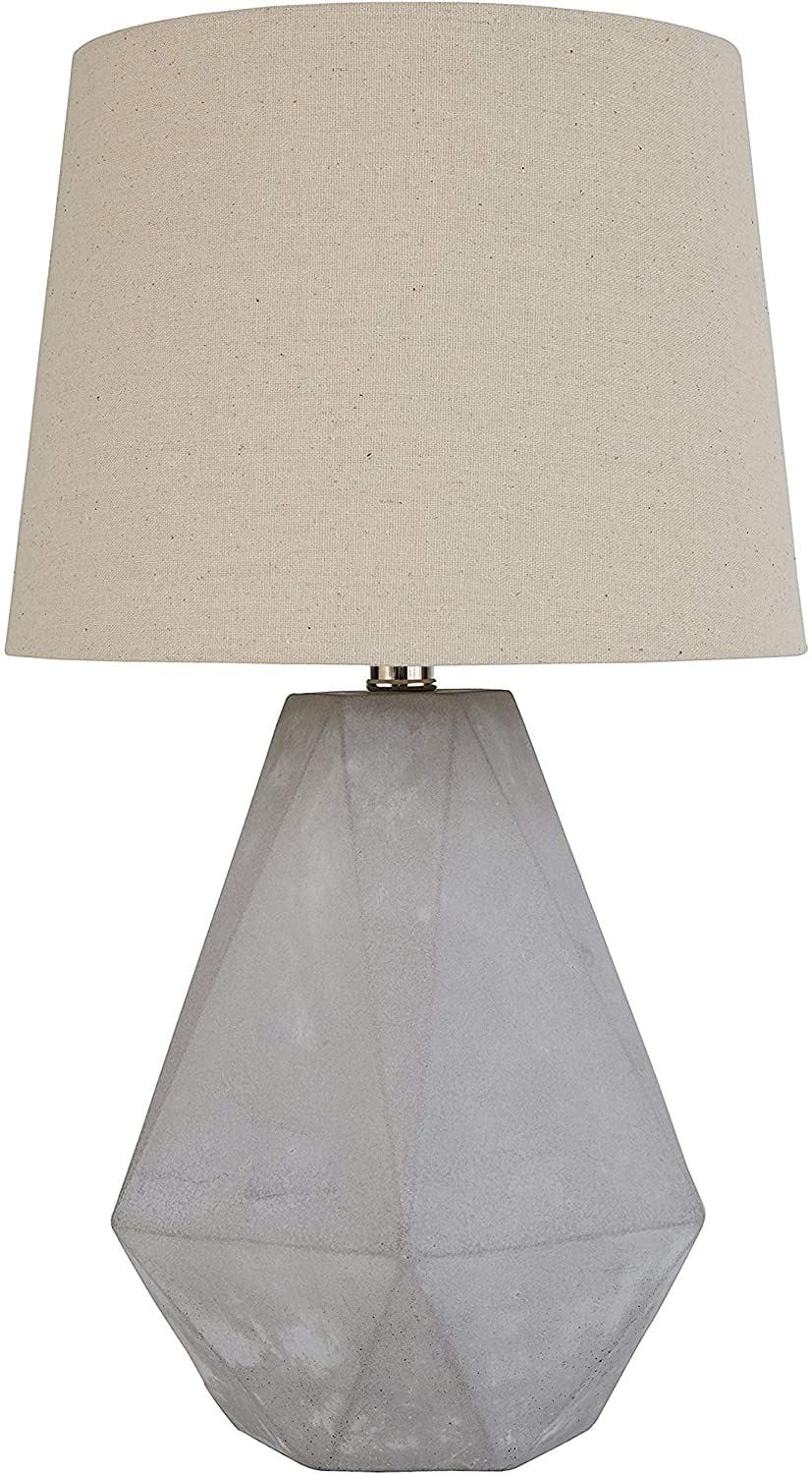Midcentury Modern Diamond Cut Concrete Table Lamp, as featured in IKEA's 2021 Big Winter Sale.