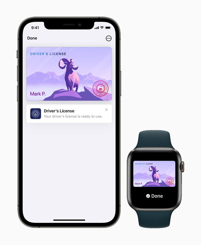 Driver's license successfully uploaded to an iPhone and Apple Watch. 