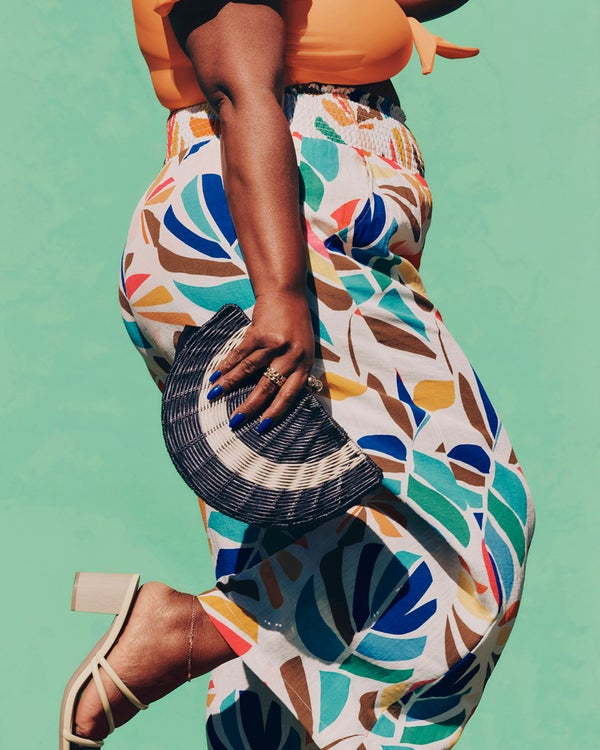 Vibrant dress featured in the upcoming Tabatha Brown for Target collection.