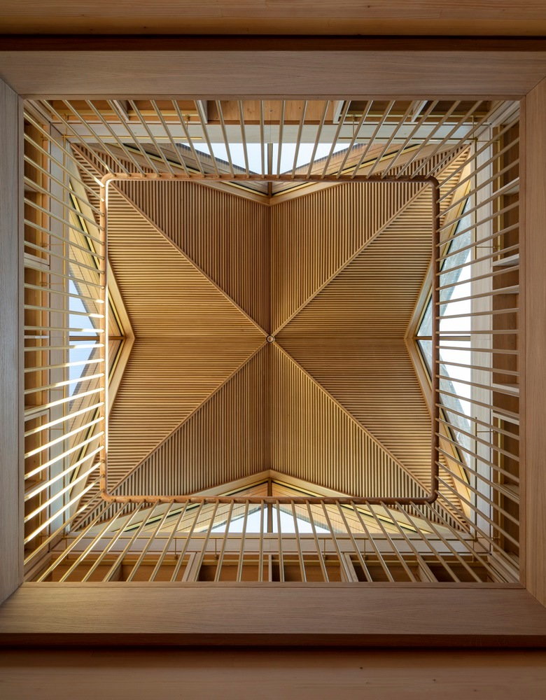 Gorgeous wooden ceiling inside the New Library at Magdalene College in Cambridge, England. 
