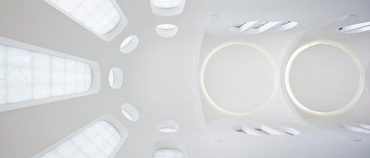 modern church ceiling