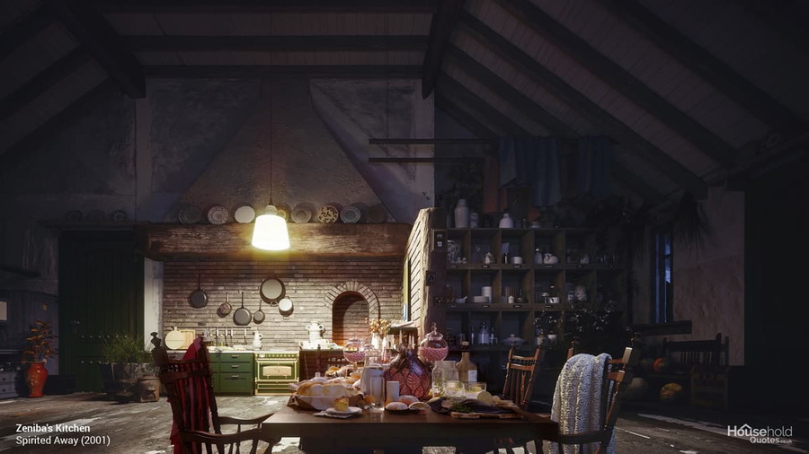 HouseholdQuotes.UK recreation of Zeniba's Kitchen from the Studio Ghibli film 