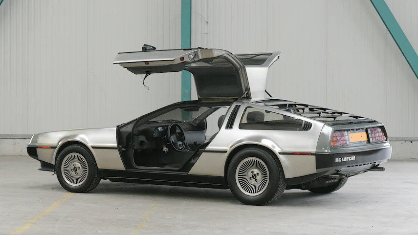 Classic DeLorean from the 1980s.