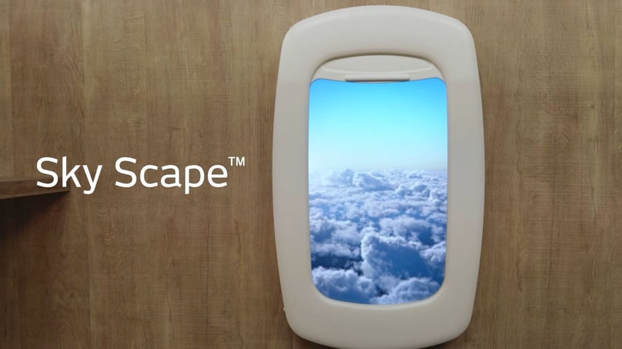 Sky Scape Digital Airplane Window