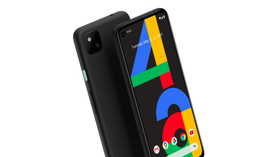 Close-up image of Google's highly-anticipated Pixel 4a smartphone. 