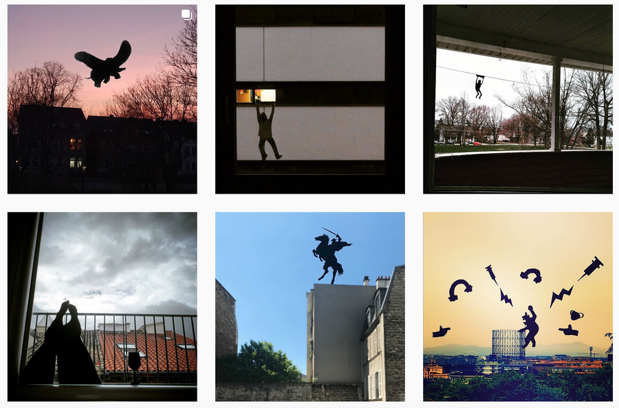 Public Submissions to Pejac's #StayAtHome movement. 