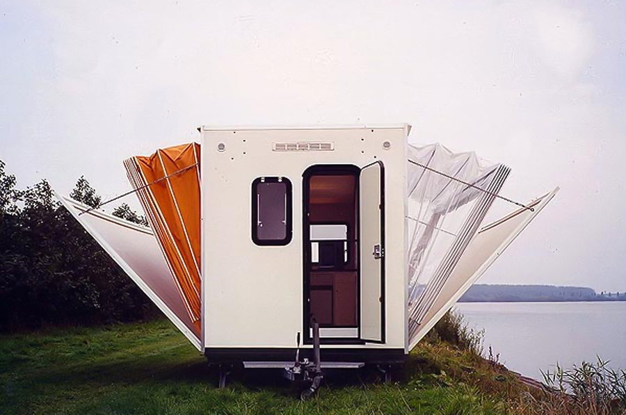 The transforming De Markies Pop-Up Camper was originally designed in the 1980s.