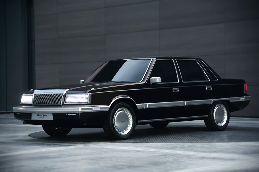 Hyundai's Heritage Series Grandeur EV is a sexy reworking of the car company's classic 1986 sedan. 