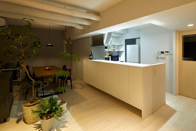 Kitchen space in the 