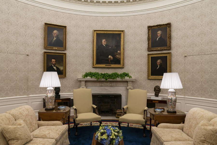 President Biden's Oval Office Decor 