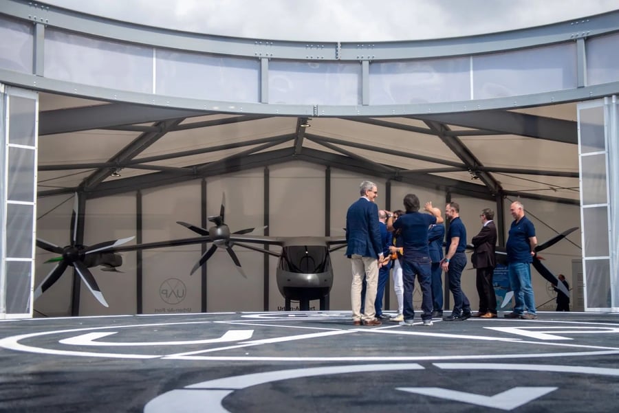 Opening Day of the UK's new Air-One for electric vertical takeoff and landing (eVTOL) aircraft.