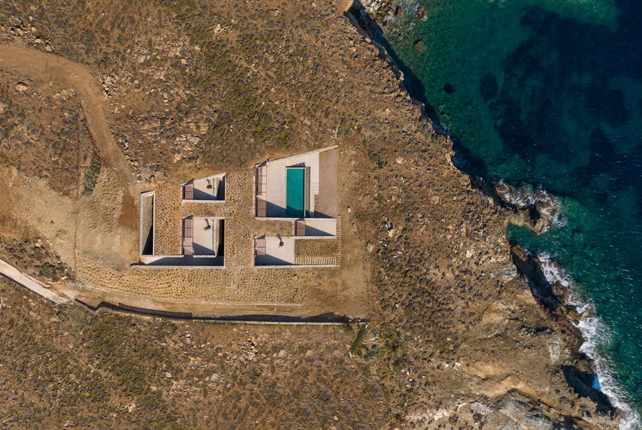 Aerial view of the Mold Architects-designed 
