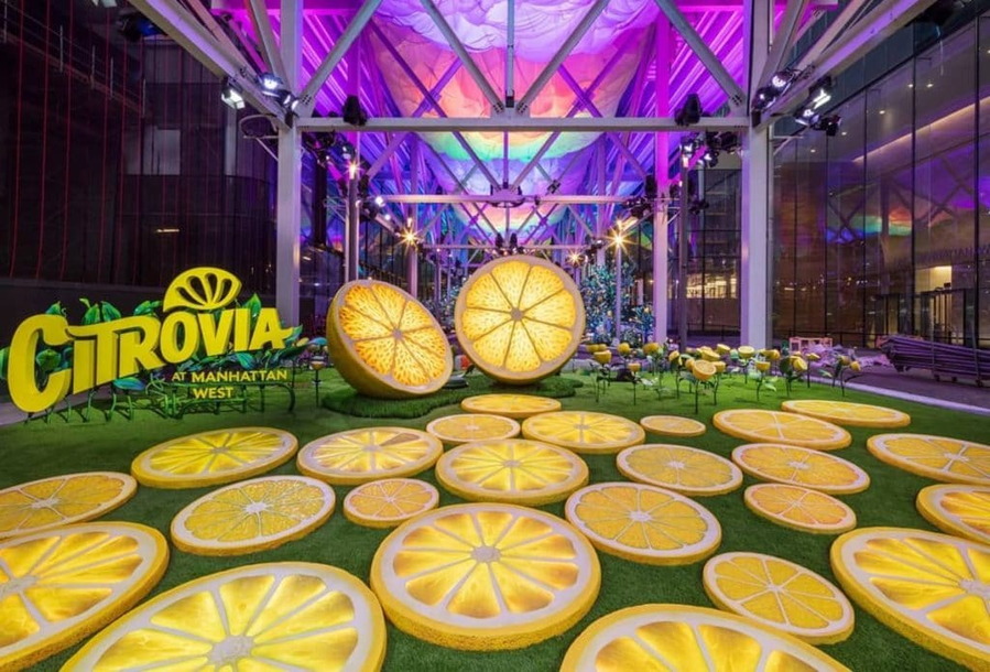 The lemon-themed 