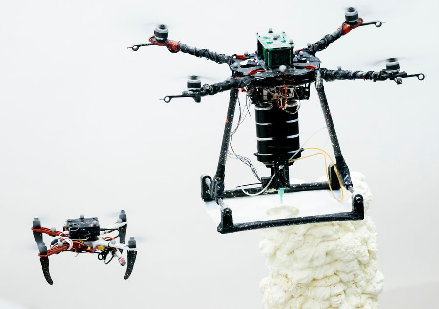 Bee-Like 3D Printing Drones by researches from Imperial College London and Empa. 