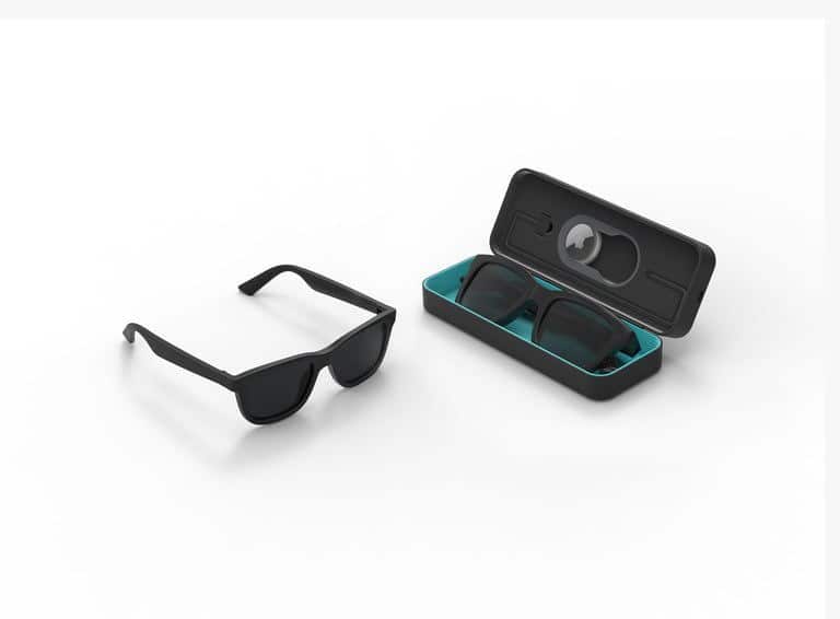 An optional Dusk case charges up the sunglasses whenever you put them away.